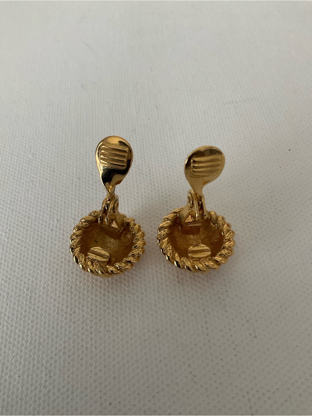 Monet Gold Tone Twisted Rope Knot Clip-On Earrings - Picture 3 of 5